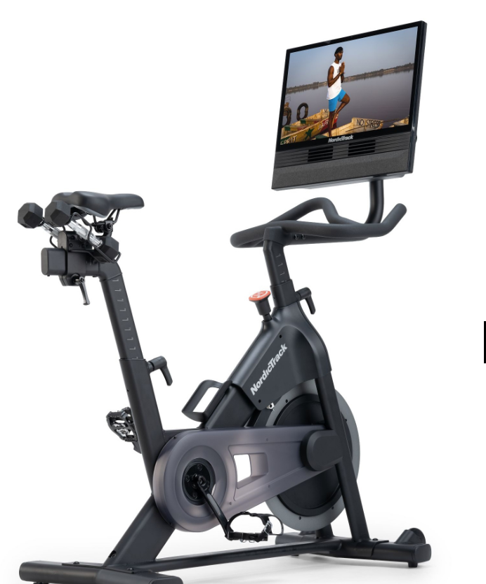 NordicTrack S24 Spinning Bike - Home Studio Bike with 24" Pivoting Touchscreen